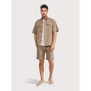Blue Industry De linnen short |