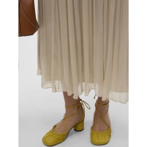 Vero Moda Vmvips nw ankle skirt wvn ce ga beige