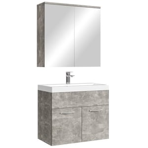 Badplaats Badkamermeubel montreal 60 x 35 cm – beton grijs – wastafel met
