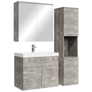 Badplaats Badkamermeubel set montreal 60 cm – beton grijs – badmeubel met