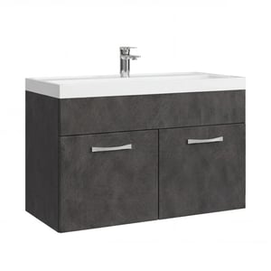 Badplaats Badkamermeubel set paso 01 80 x 40 cm – donker – badmeubel met