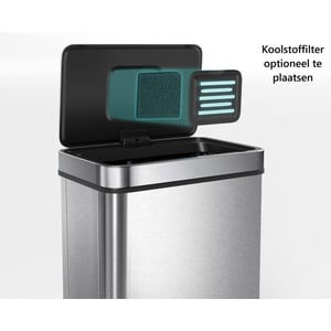 4goodz Sensorprullenbak rechthoek 50 liter -