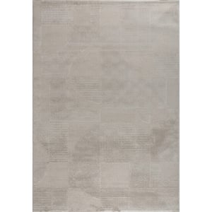 Muratap Vivant japandi abstract vloerkleed laagpolig beige- 160x230 cm