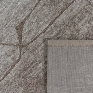 Muratap Vivant marmer rond vloerkleed laagpolig beige- 160 cm rond