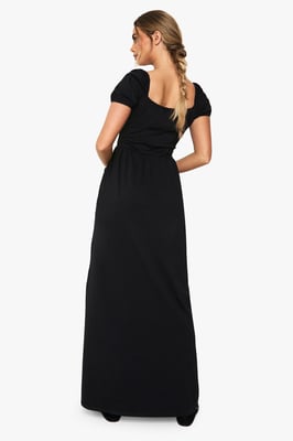 Cotton Puff Sleeve Milkmaid Dress
