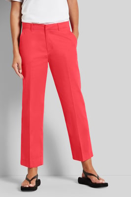 Bugatti Damen Geplooide broek met een matte glans