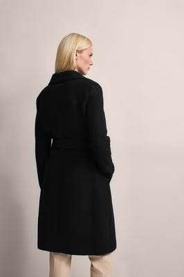 Bugatti Damen Wollen trenchcoat met reverskraag