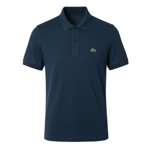 Men's Lacoste Fit L.12.12 Pique Polo Shirt in Blue