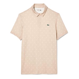 Men's Lacoste Fit UV Protect Golf Polo Shirt in Beige