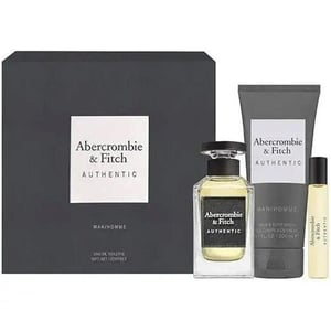 Abercrombie & Fitch Authentic Man Gift Set (Eau De Toilette 100ml + Eau De Toilette 15ml + Hair & Body Wash 200ml)