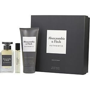 Abercrombie & Fitch Authentic Man Gift Set (Eau De Toilette 100ml + Eau De Toilette 15ml + Hair & Body Wash 200ml)