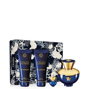 Versace Dylan Blue Femme Gift Set (Eau De Parfum 100ml + Body Lotion 100ml + Shower Gel 100ml + Eau De Parfum 5ml)