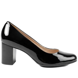 Jones Bootmaker Xantara Leather Block Heel Court Shoes