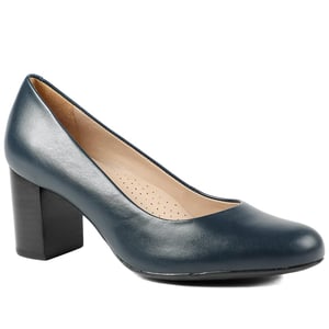 Jones Bootmaker Xantara Leather Block Heel Court Shoes