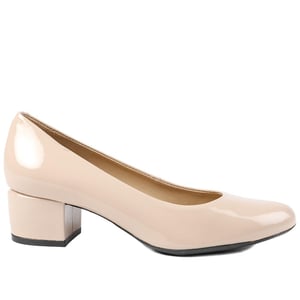 Jones Bootmaker Zakynthos Leather Block Heel Court Shoes