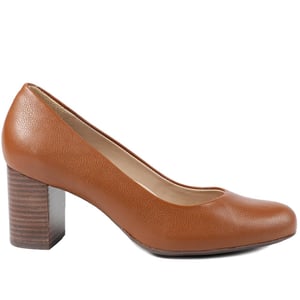 Jones Bootmaker Xantara Leather Block Heel Court Shoes