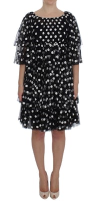 Dolce Gabbana stippen tulle mini-jurk