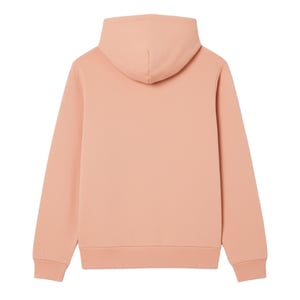 Men's Lacoste Cotton Fleece Hoodie in Orange