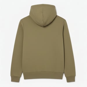 Men's Lacoste Cotton Fleece Hoodie in Green