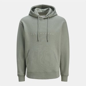 Men's Jack and Jones Size Star Hoodie in Green