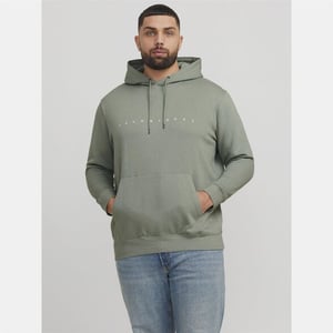 Men's Jack and Jones Size Star Hoodie in Green