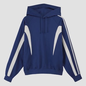 Men's Y-3 Line Hoodie in Blue