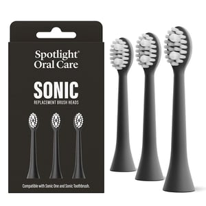 Spotlight Oral Care Sonic Toothbrush Replacement Heads In Black