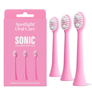 Spotlight Oral Care Sonic Toothbrush Replacement Heads In Pink