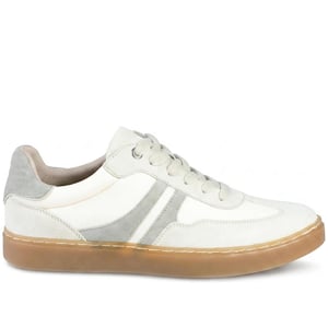 Jones Bootmaker Blanca Leather Lace Up Gum Sole Trainers
