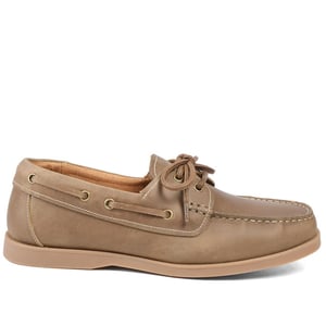 Jones Bootmaker Partington Leather Lace Up Boat Shoes