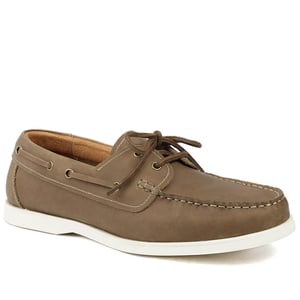 Jones Bootmaker Partington Leather Lace Up Boat Shoes