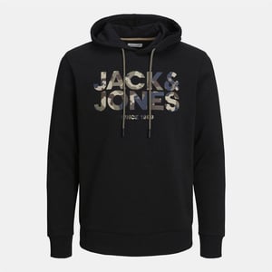 Men's Jack and Jones Hoodie in Black