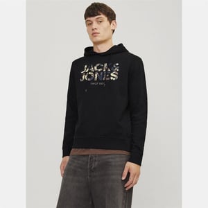 Men's Jack and Jones Hoodie in Black