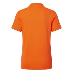 Women's Lacoste Fit L.12.D Ribbed Cotton Polo Shirt in Orange