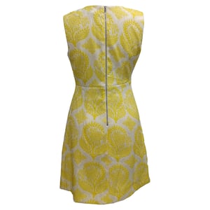 Diane von Furstenberg Carpreena Mini Dress in Yellow Polyester