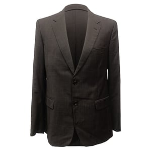 Prada Single-Breasted Blazer in Brown Wool