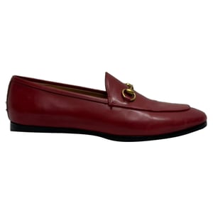 Gucci Jordaan Loafers in Red Calfskin Leather