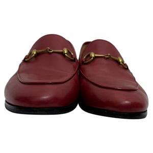 Gucci Jordaan Loafers in Red Calfskin Leather