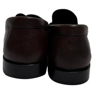 Saint Laurent Le Loafer Penny Loafers i brunt läder
