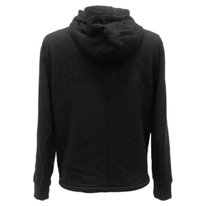 Moncler Zip-Up Padded Hoodie in Black Cotton