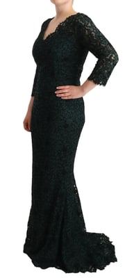 Lace Dress Long Sleeve Vneck