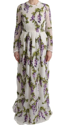 Wisteria Maxi Dress Long Sleeve Floral