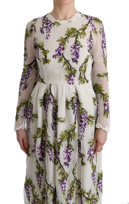 Wisteria Maxi Dress Long Sleeve Floral
