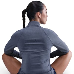 Women's Nike Long Sleeve 1 2 Zip Running Top in Midnight Navy