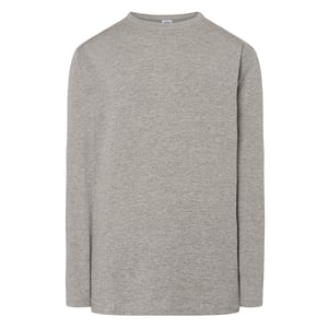 JHK Heren Melange Normaal T-Shirt (Grijze Melange)