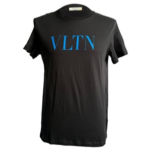 Valentino VLTN Logo T-Shirt in Black Cotton
