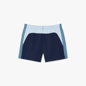 Men's Lacoste Block Swim Trunks in Navy
