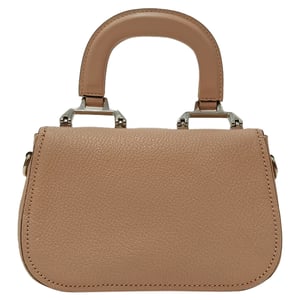 Miu Miu Mini Top Handle Bag in  Beige Leather