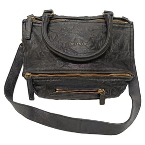 Givenchy Kleine Pandora Tas in Zwart Verouderd Leer