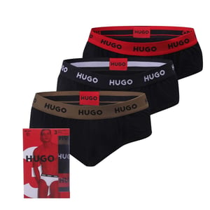 Men's Hugo Pack of Hip Briefs in Multi colour